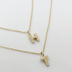 (preorder) Signature Jiana Solid 14kt Gold Initial Necklace